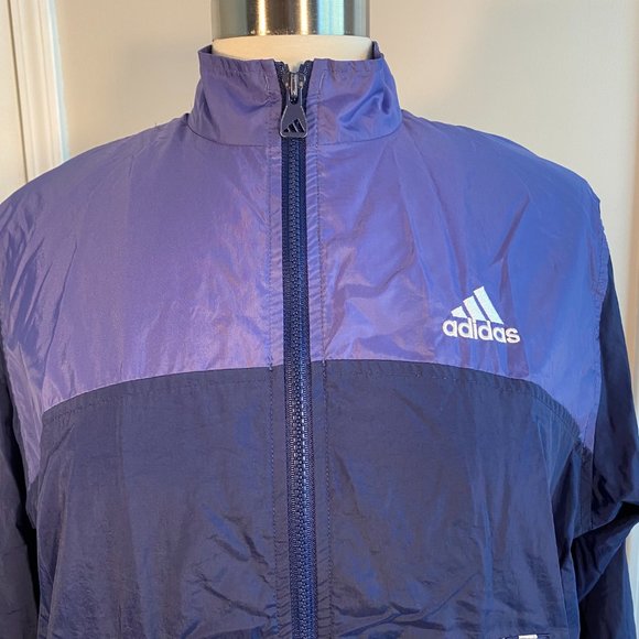- Vintage Adidas lined windbreaker jacket M - Picture 2 of 5